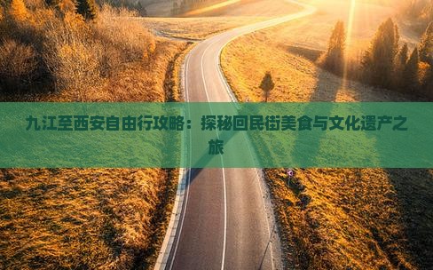 九江至西安自由行攻略：探秘回民街美食与文化遗产之旅