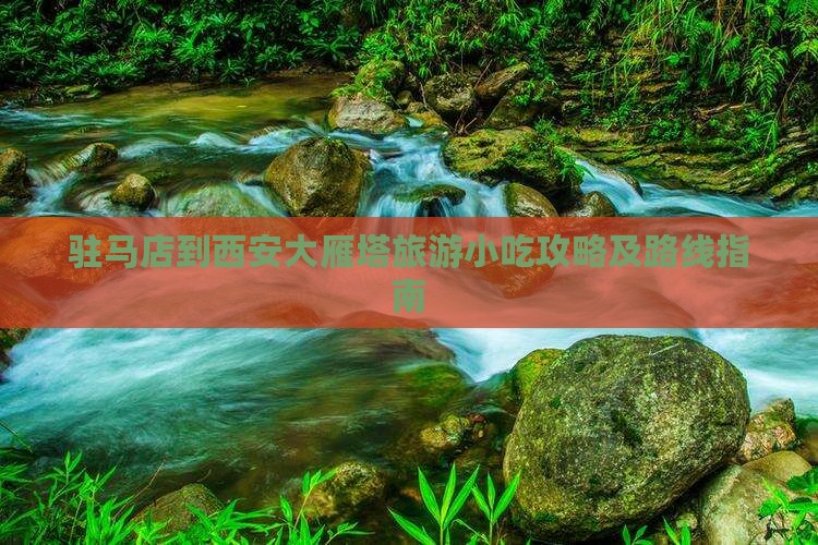 驻马店到西安大雁塔旅游小吃攻略及路线指南