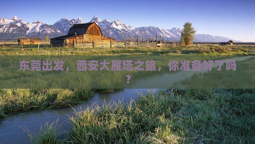 东莞去西安大雁塔景点