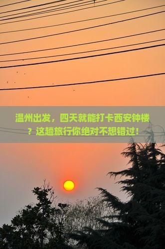 温州去西安钟楼四日游
