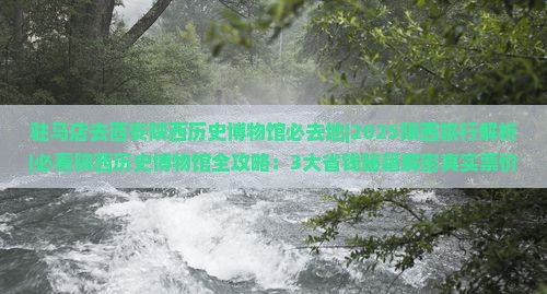 驻马店去西安陕西历史博物馆必去地