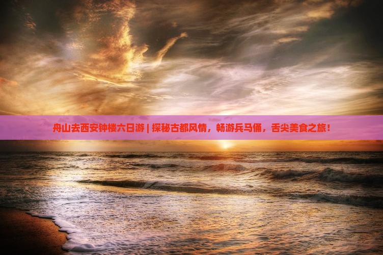 舟山去西安钟楼六日游