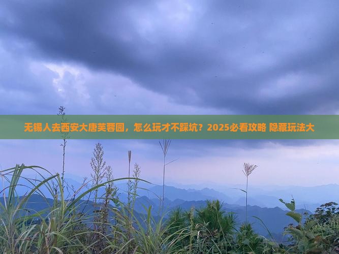无锡去西安大唐芙蓉园哪里玩