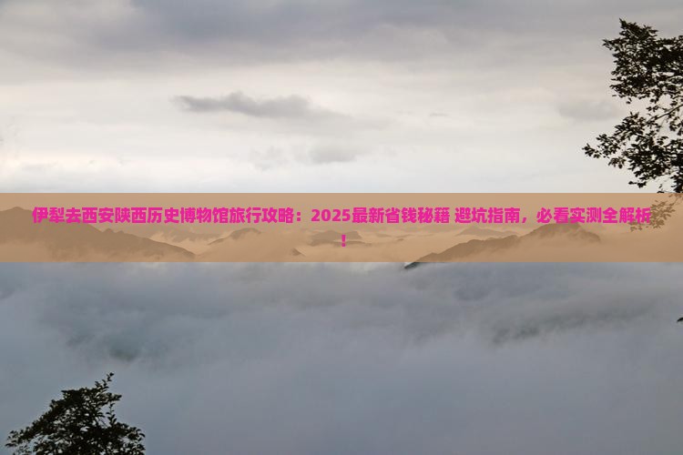 伊犁去西安陕西历史博物馆旅行社
