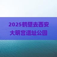 鹤壁去西安大明宫国家遗址公园二日游