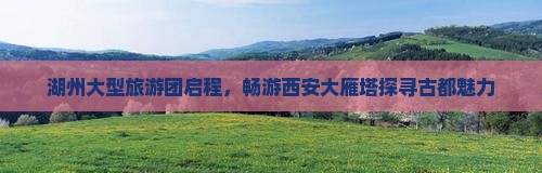 湖州大型旅游团启程，畅游西安大雁塔探寻古都魅力