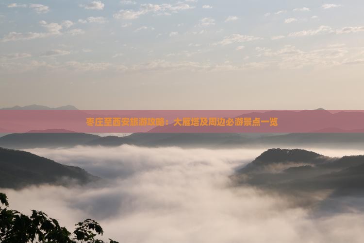 枣庄至西安旅游攻略：大雁塔及周边必游景点一览