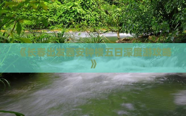 《长春出发西安钟楼五日深度游攻略》