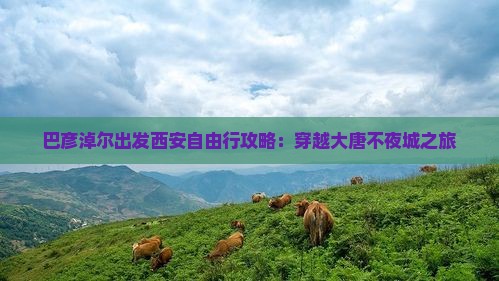巴彦淖尔出发西安自由行攻略：穿越大唐不夜城之旅