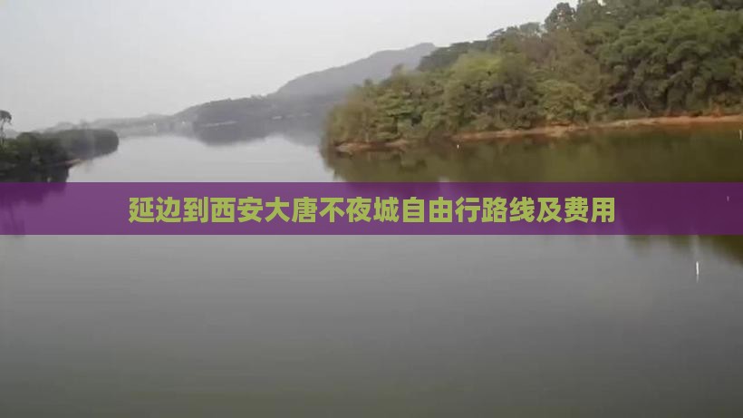 延边到西安大唐不夜城自由行路线及费用