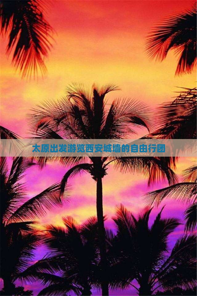 太原出发游览西安城墙的自由行团