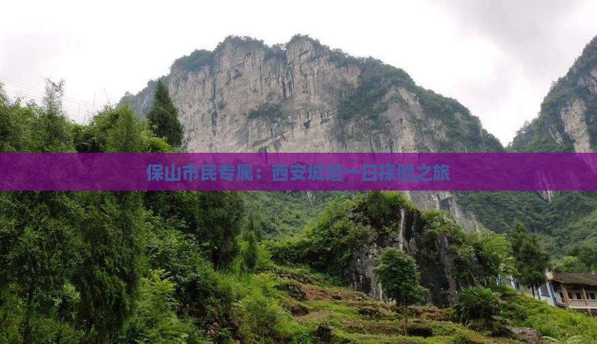 保山市民专属：西安城墙一日探险之旅