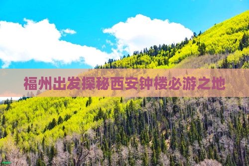 福州出发探秘西安钟楼必游之地