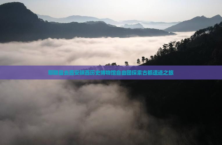 鄢陵县去西安陕西历史博物馆自由团探索古都遗迹之旅