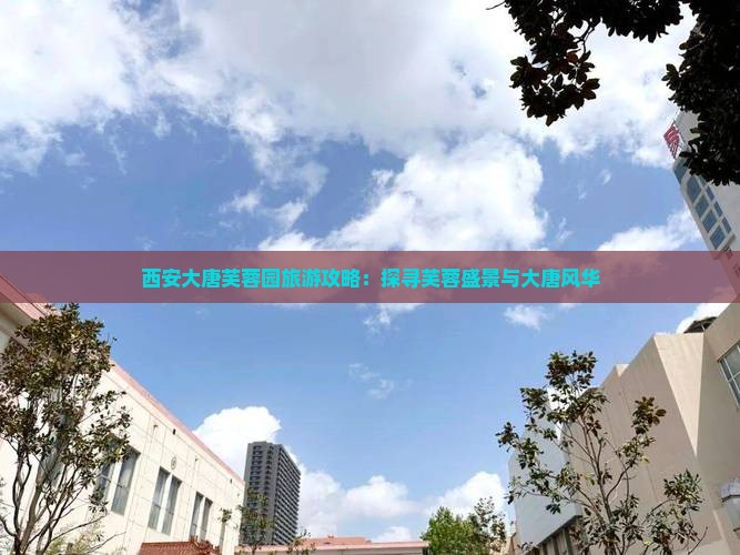 西安大唐芙蓉园旅游攻略：探寻芙蓉盛景与大唐风华
