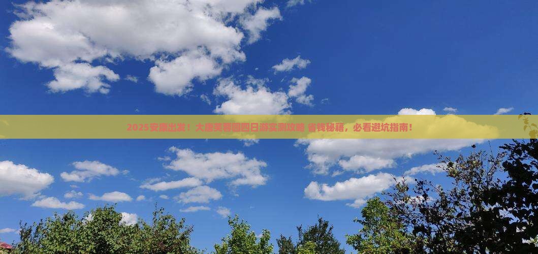安康到西安大唐芙蓉园四日游