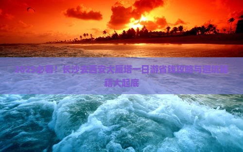 长沙去西安大雁塔一日游