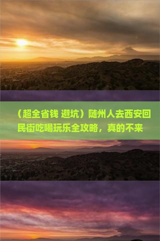随州去西安回民街旅游
