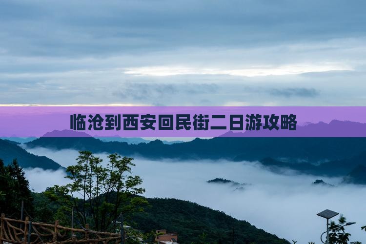 临沧到西安回民街二日游