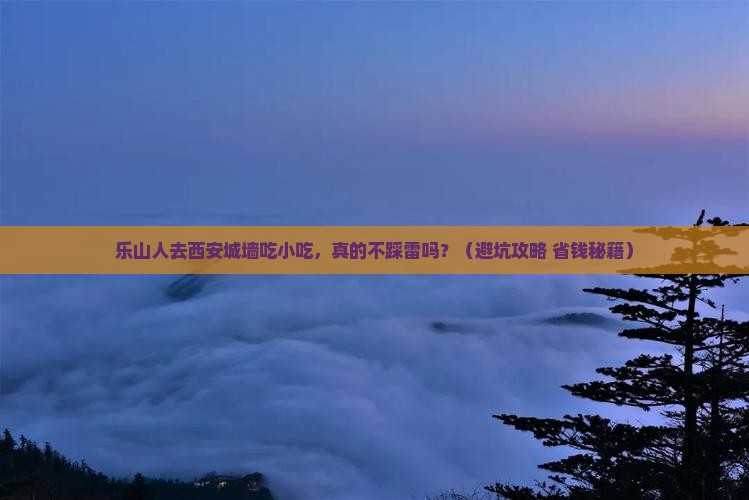 乐山去西安城墙旅游小吃