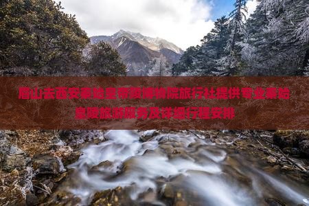 眉山去西安秦始皇帝陵博物院旅行社