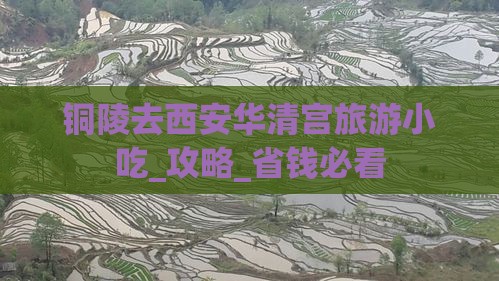 铜陵去西安华清宫旅游小吃
