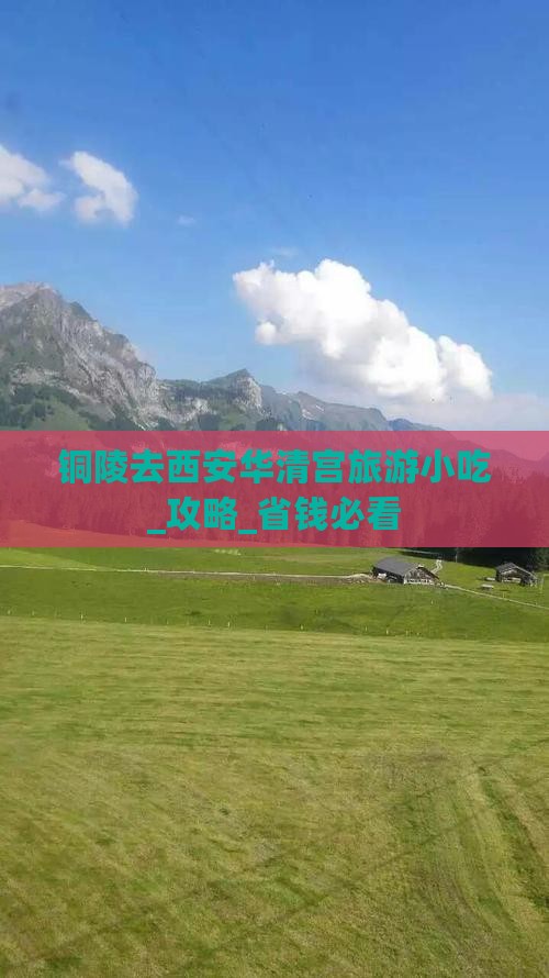 铜陵去西安华清宫旅游小吃