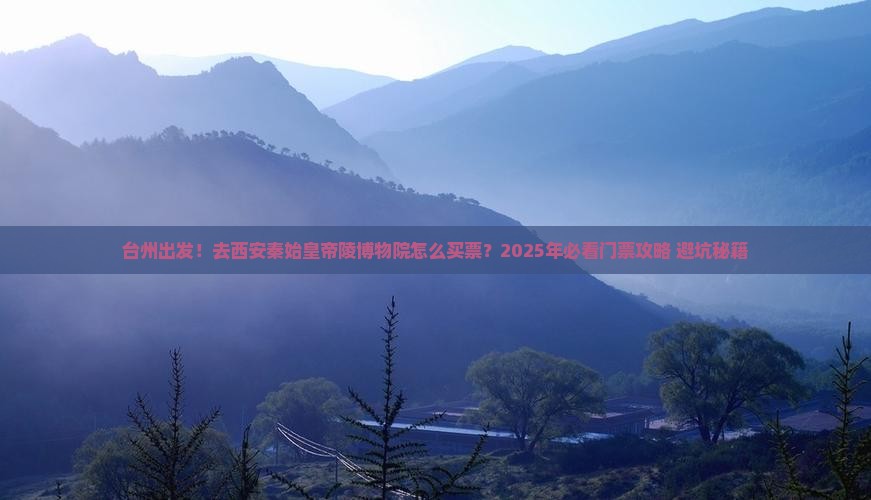 台州到西安秦始皇帝陵博物院门票
