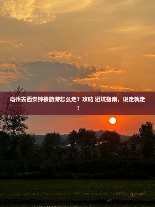 亳州去西安钟楼旅游