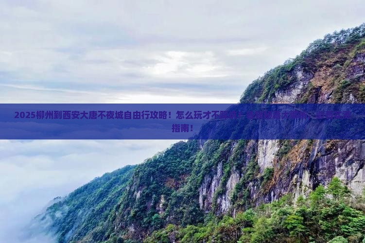 柳州到西安大唐不夜城自由行