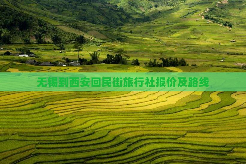 无锡到西安回民街旅行社报价及路线