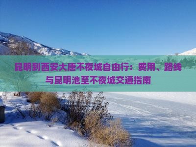 昆明到西安大唐不夜城自由行：费用、路线与昆明池至不夜城交通指南