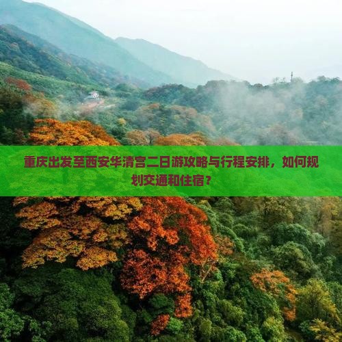 重庆出发至西安华清宫二日游攻略与行程安排，如何规划交通和住宿？