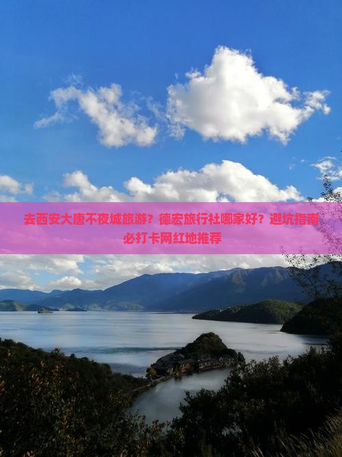 去西安大唐不夜城旅游？德宏旅行社哪家好？避坑指南+必打卡网红地推荐