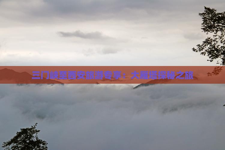 三门峡至西安旅游专享：大雁塔探秘之旅
