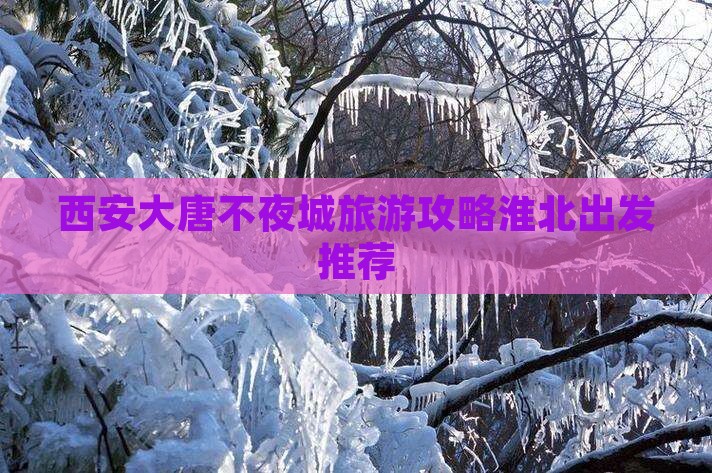 西安大唐不夜城旅游攻略淮北出发推荐