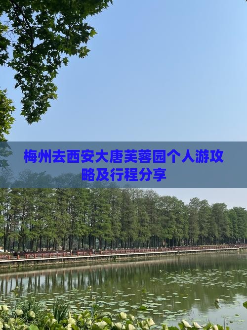 梅州去西安大唐芙蓉园个人游攻略及行程分享