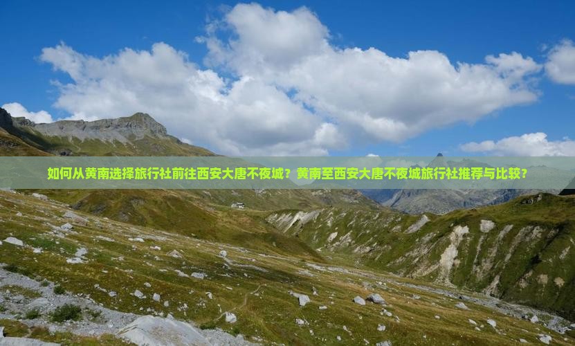 如何从黄南选择旅行社前往西安大唐不夜城？黄南至西安大唐不夜城旅行社推荐与比较？