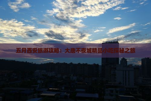 五月西安旅游攻略：大唐不夜城精品小吃探秘之旅