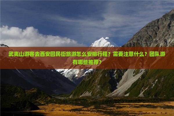 武夷山游客去西安回民街旅游怎么安排行程？需要注意什么？团队游有哪些推荐？
