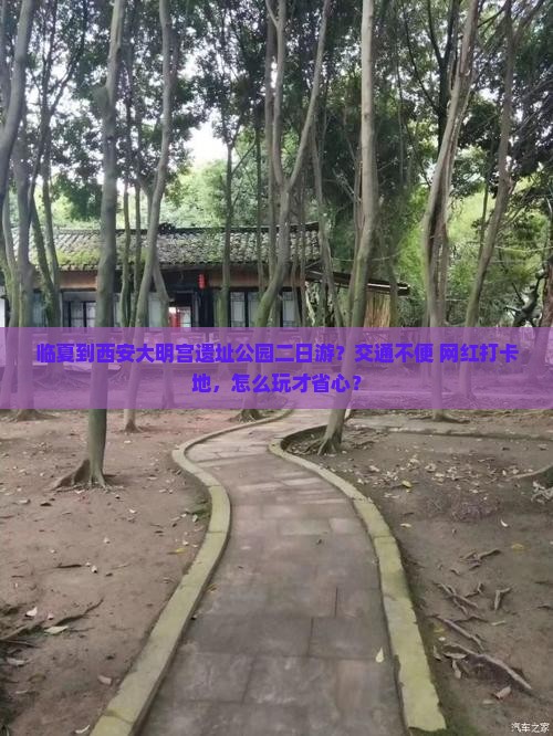 临夏到西安大明宫遗址公园二日游？交通不便+网红打卡地，怎么玩才省心？