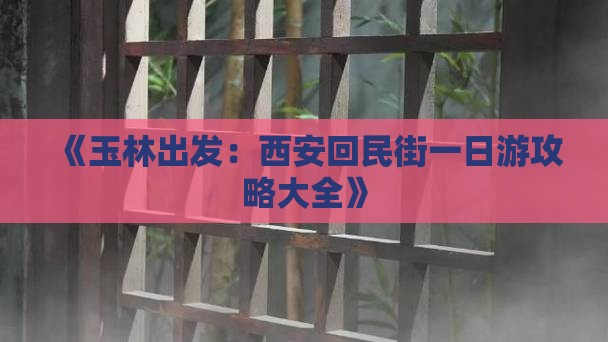 《玉林出发：西安回民街一日游攻略大全》