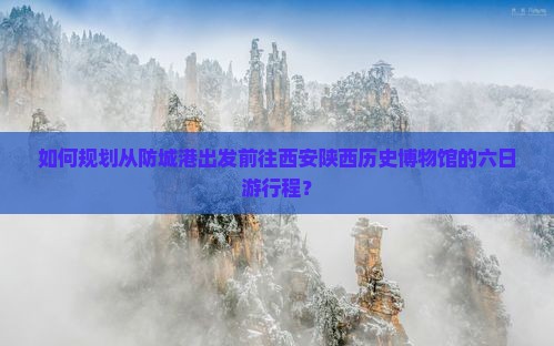 如何规划从防城港出发前往西安陕西历史博物馆的六日游行程？