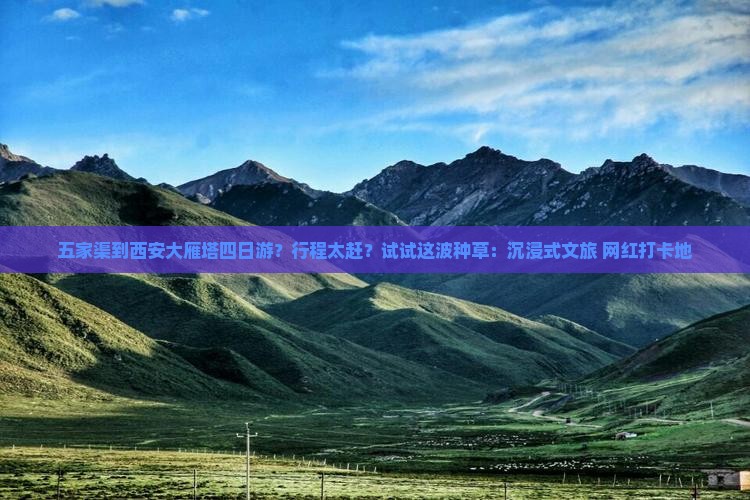 五家渠到西安大雁塔四日游？行程太赶？试试这波种草：沉浸式文旅+网红打卡地