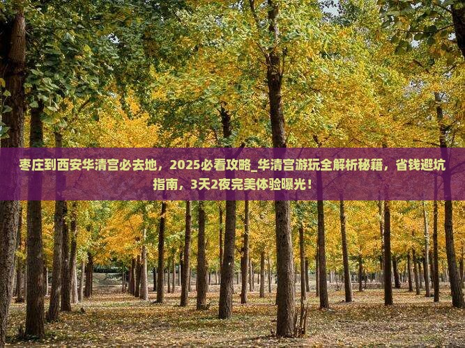枣庄到西安华清宫必去地