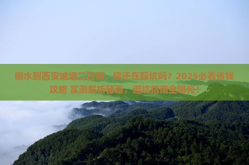 衡水到西安城墙二日游