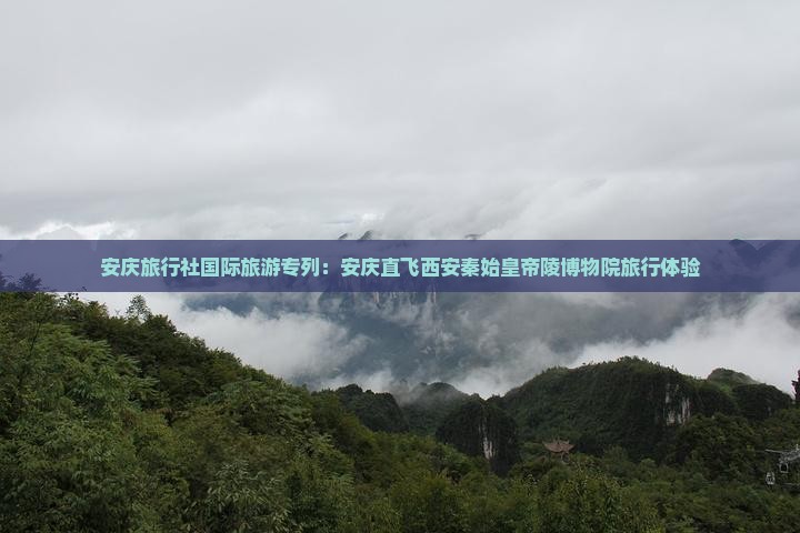 安庆旅行社国际旅游专列：安庆直飞西安秦始皇帝陵博物院旅行体验