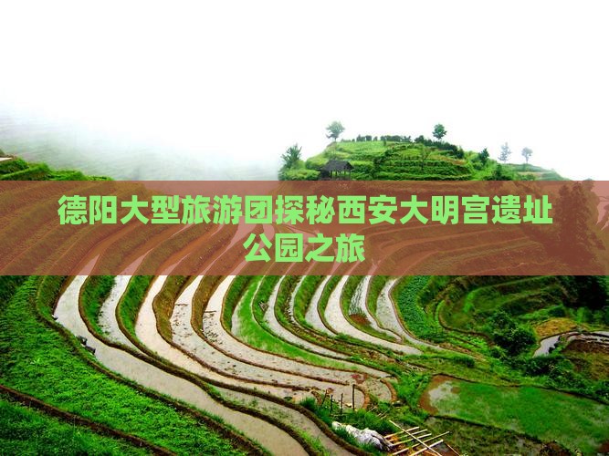 德阳大型旅游团探秘西安大明宫遗址公园之旅