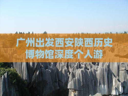 广州出发西安陕西历史博物馆深度个人游
