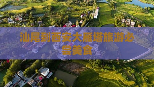 汕尾到西安大雁塔旅游必尝美食